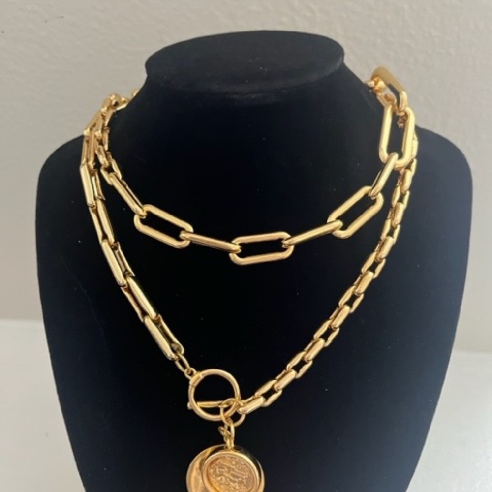 Timeless Pearly 24K Gold-plated Pendant Necklace